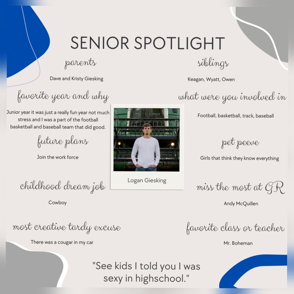 Senior Spotlight Interview GladbrookReinbeck Community School District