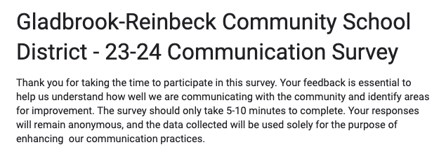 G-R 23-24 Communication Survey